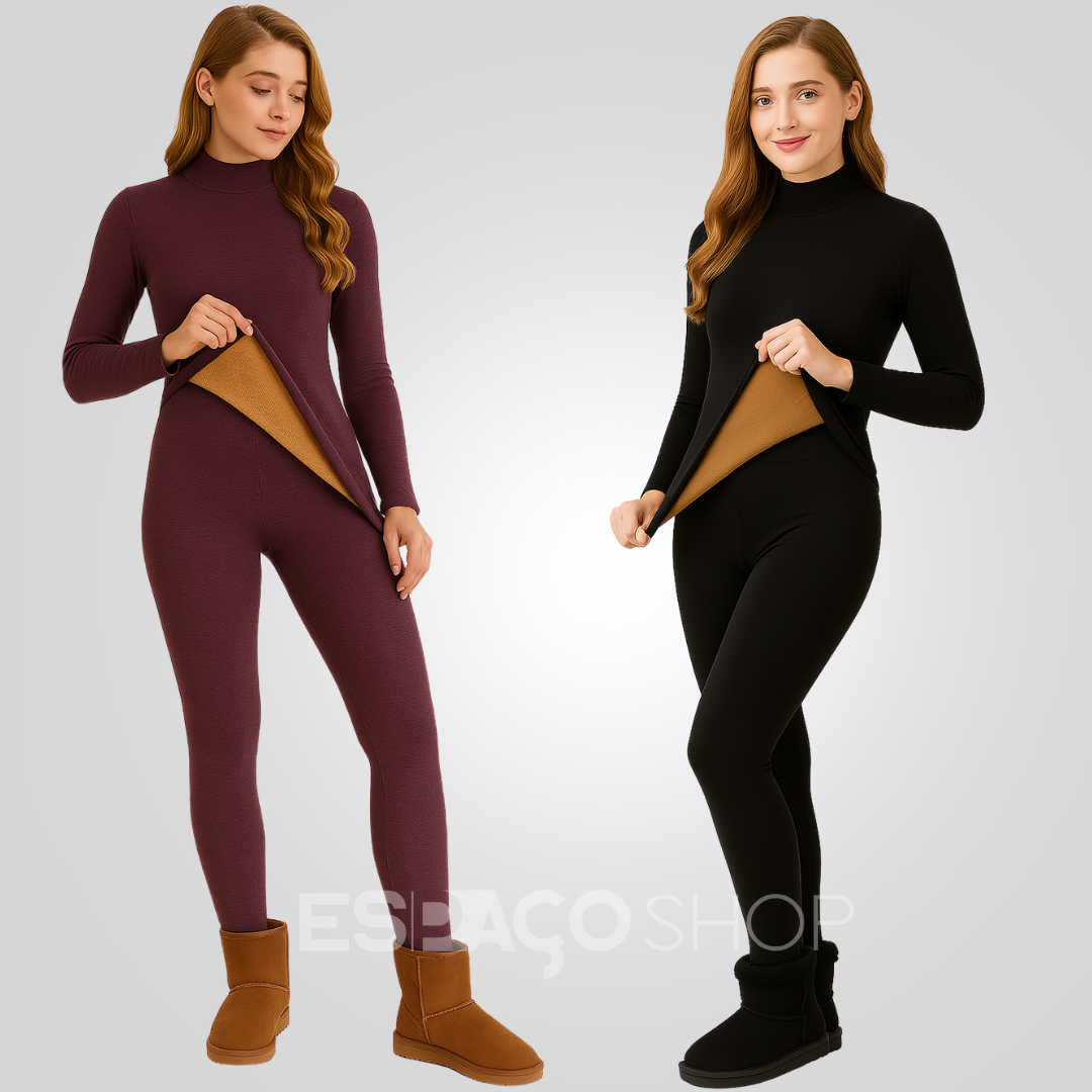 Kit Segunda Pele Térmica Feminina - Blusa + Calça