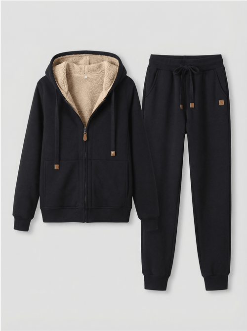 Conjunto de Moletom Peluciado - Inverno Quentinho